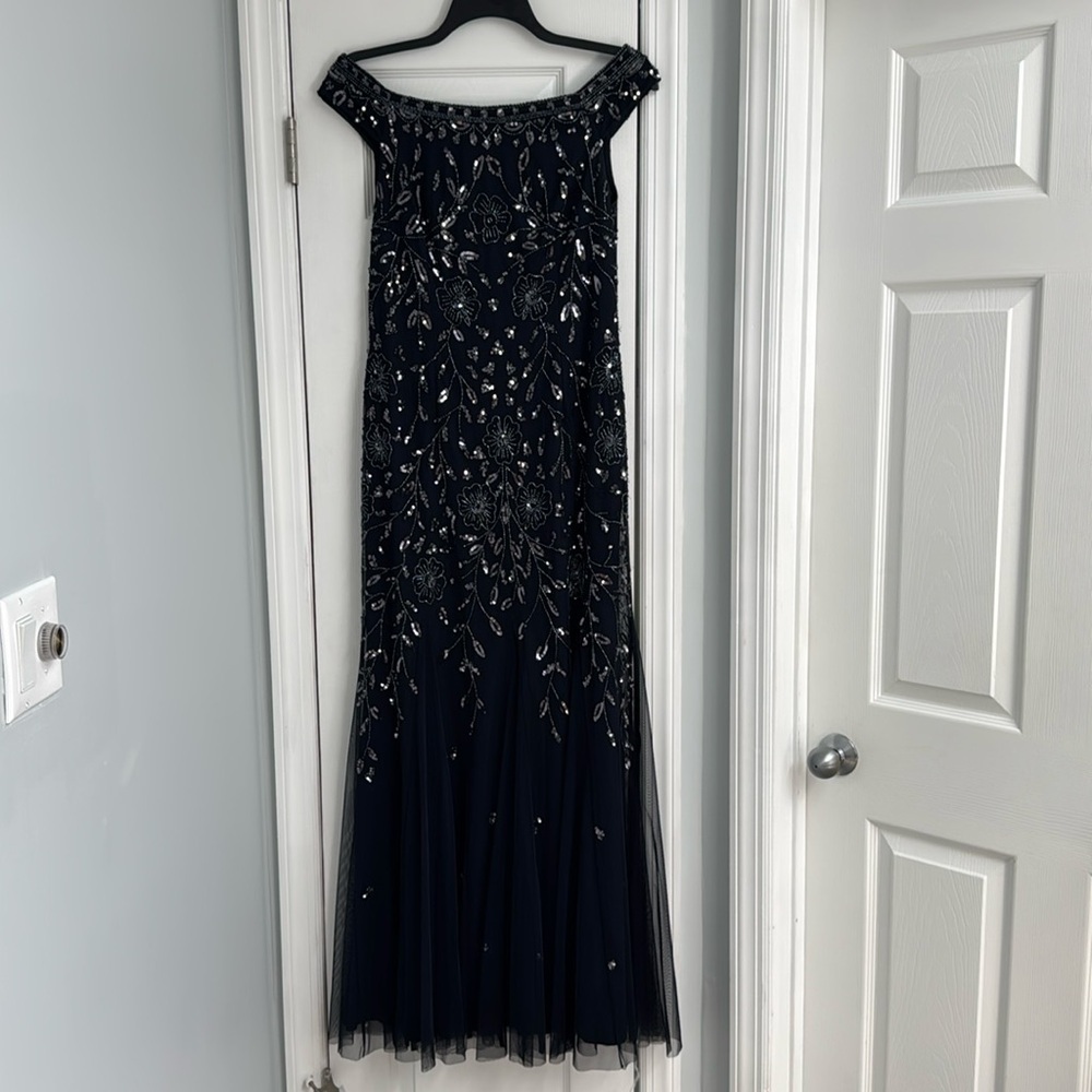 Oleg Cassini Beaded Gown Size 12